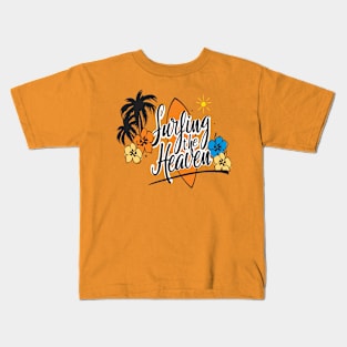 Surfing The Heaven Kids T-Shirt